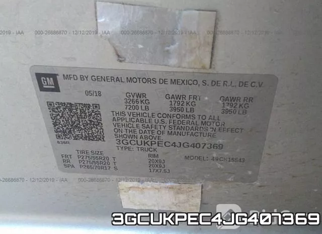 3GCUKPEC4JG407369 фото 10