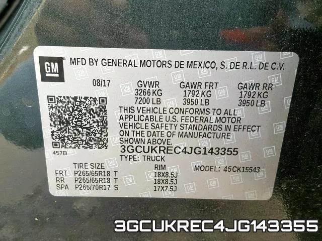3GCUKREC4JG143355 фото 2