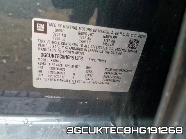 3GCUKTEC8HG191268 фото 2