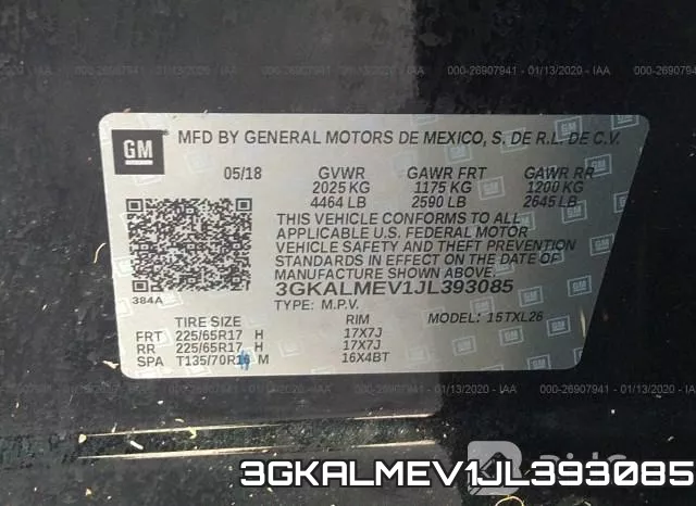 3GKALMEV1JL393085 фото 10
