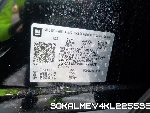 3GKALMEV4KL225538 фото 2