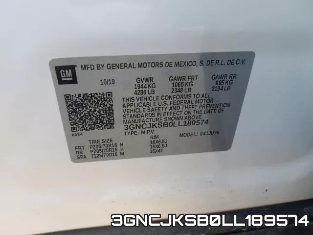 3GNCJKSB0LL189574 фото 2