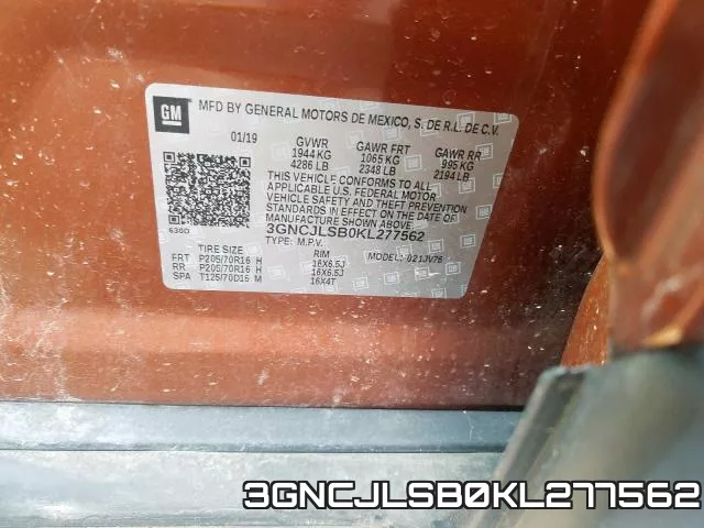 3GNCJLSB0KL277562 фото 2