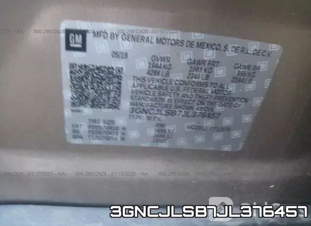 3GNCJLSB7JL376457 фото 10