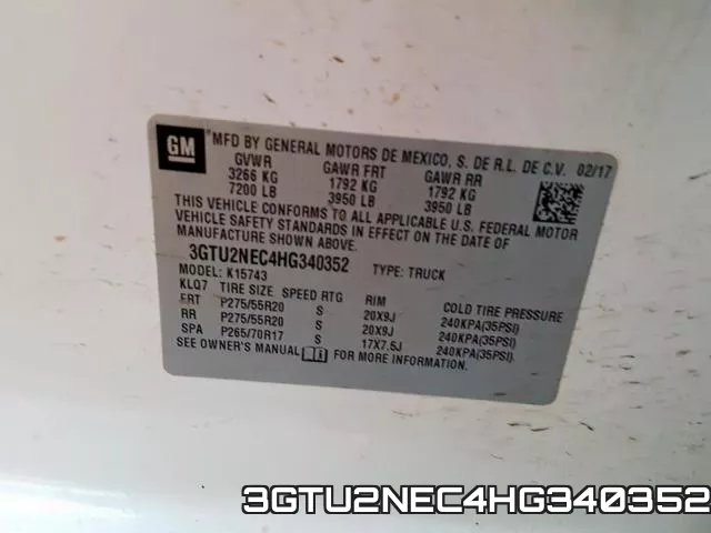 3GTU2NEC4HG340352 фото 2
