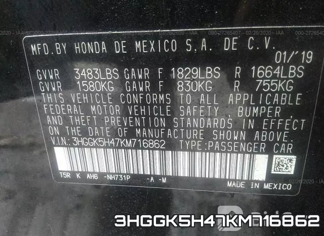 3HGGK5H47KM716862 фото 10