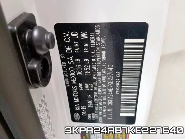 3KPA24AB7KE227640 фото 2