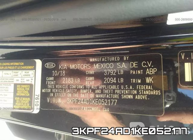 3KPF24AD1KE052177 фото 10