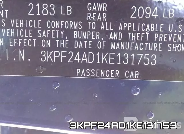 3KPF24AD1KE131753 фото 10