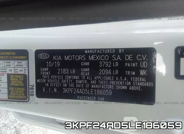 3KPF24AD5LE186059 фото 10