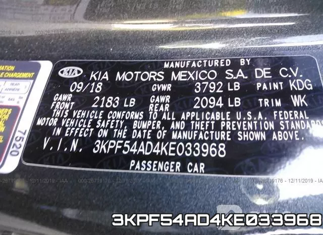 3KPF54AD4KE033968 фото 10