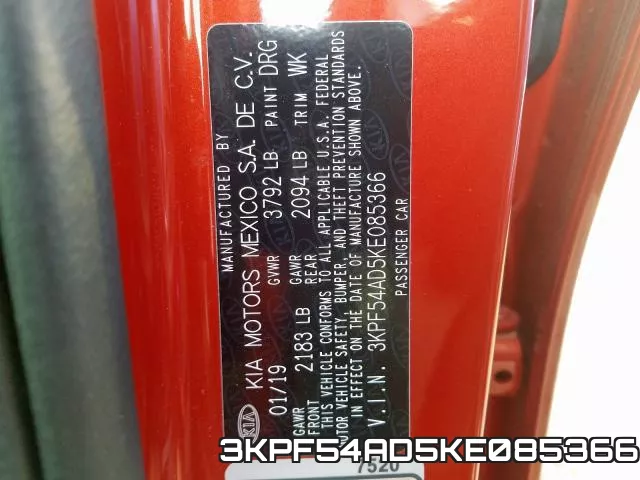 3KPF54AD5KE085366 фото 2