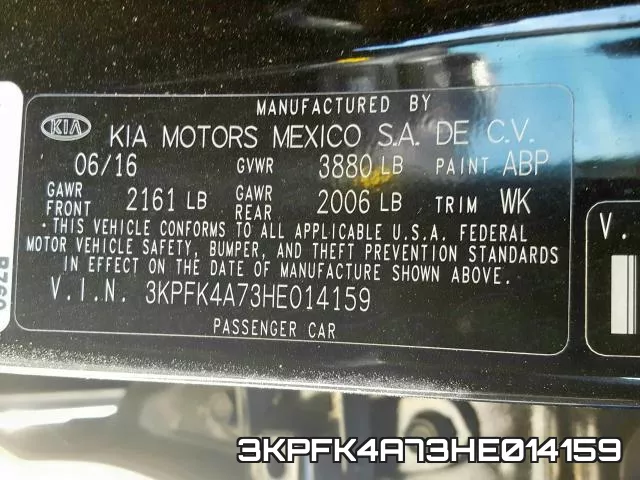 3KPFK4A73HE014159 фото 2
