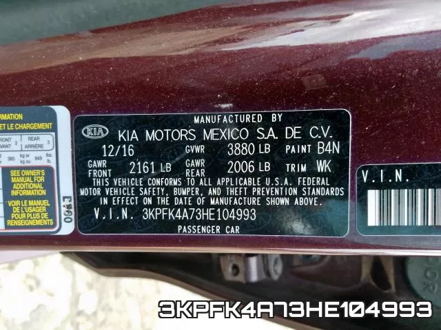 3KPFK4A73HE104993 фото 2