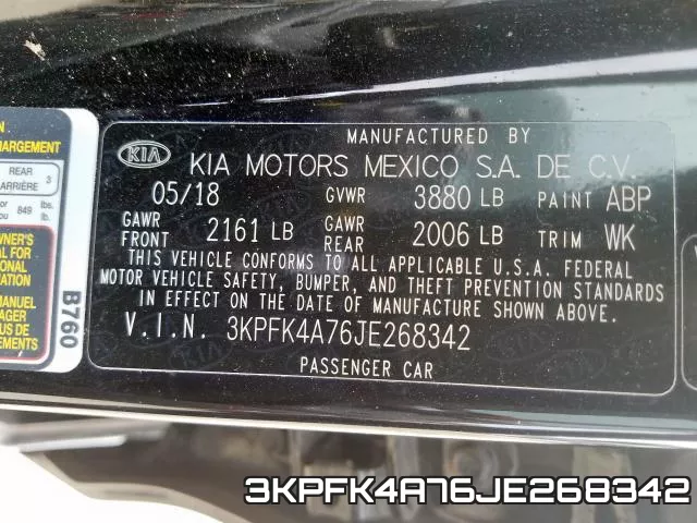 3KPFK4A76JE268342 фото 2