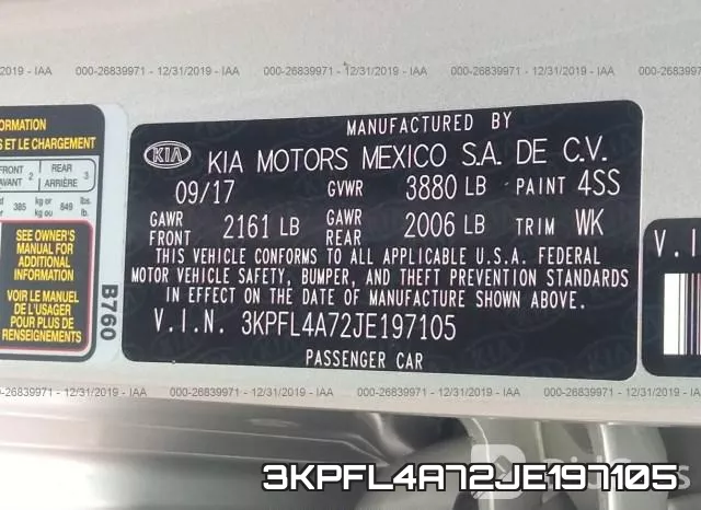 3KPFL4A72JE197105 фото 10