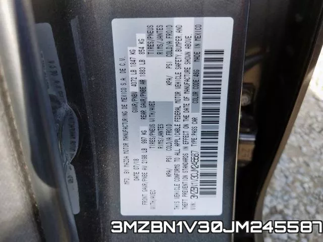 3MZBN1V30JM245587 фото 2