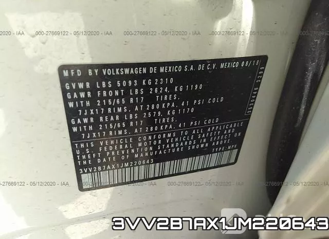 3VV2B7AX1JM220643 фото 10
