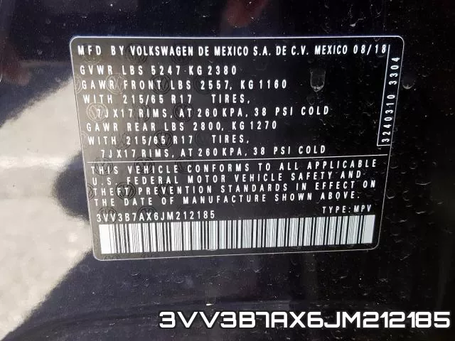 3VV3B7AX6JM212185 фото 2