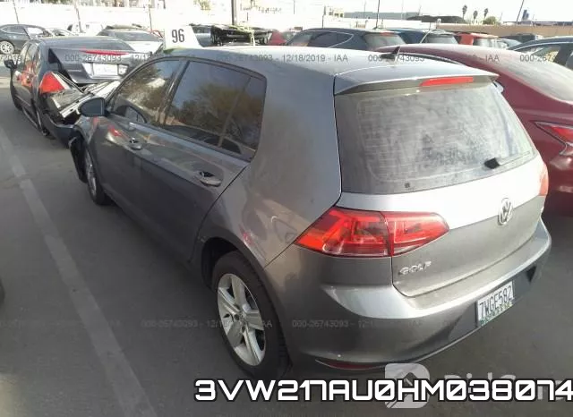 3VW217AU0HM038074 фото 4