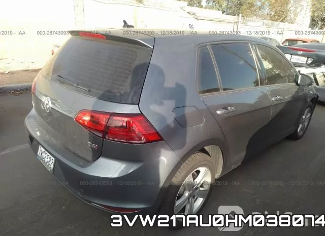 3VW217AU0HM038074 фото 5