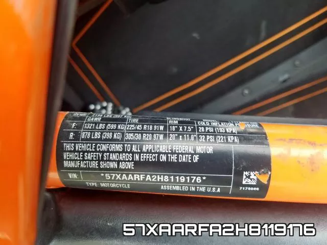 57XAARFA2H8119176 фото 2