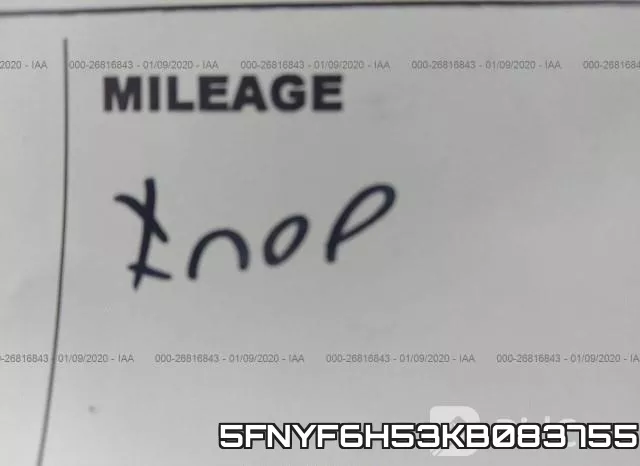 5FNYF6H53KB083755 фото 8