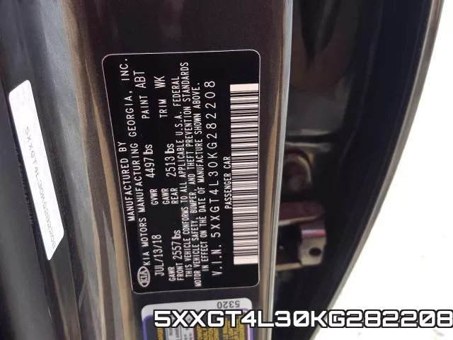 5XXGT4L30KG282208 фото 2