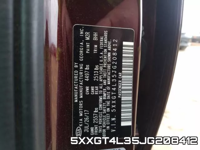 5XXGT4L35JG208412 фото 2