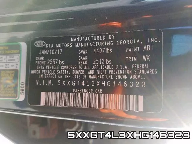 5XXGT4L3XHG146323 фото 2