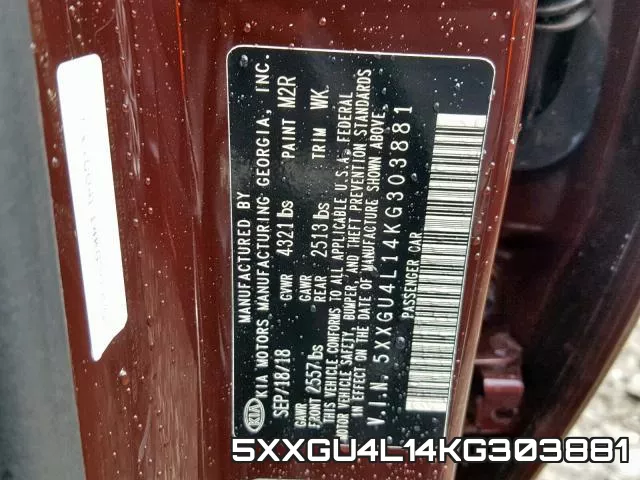 5XXGU4L14KG303881 фото 2