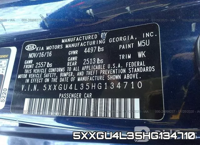 5XXGU4L35HG134710 фото 10