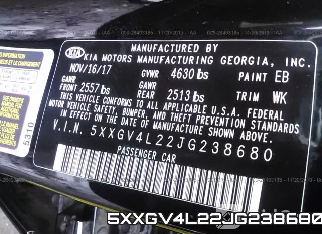 5XXGV4L22JG238680 фото 10