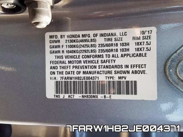 7FARW1H82JE004371 фото 2