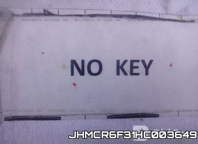 JHMCR6F31HC003649 фото 8