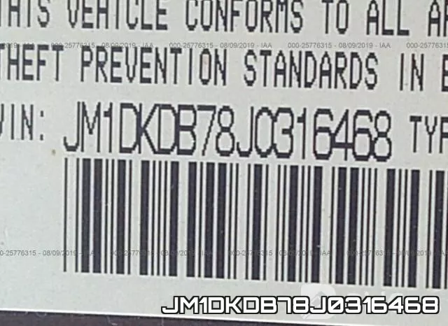 JM1DKDB78J0316468 фото 10