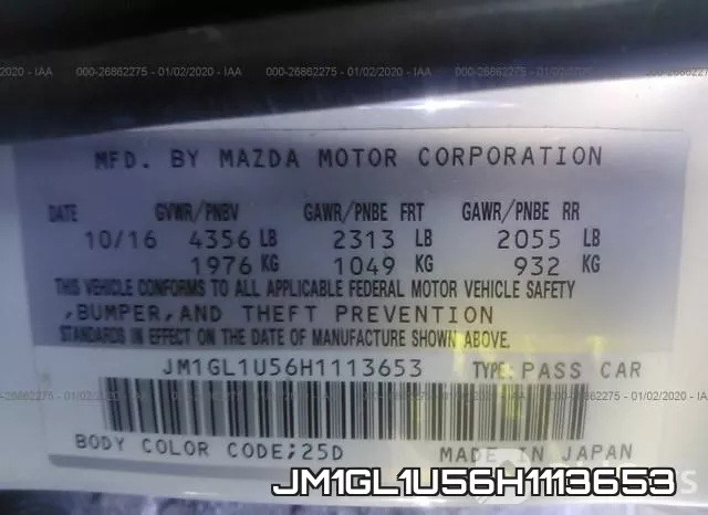 JM1GL1U56H1113653 фото 10