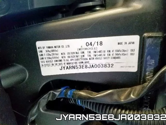 JYARN53E8JA003832 фото 2