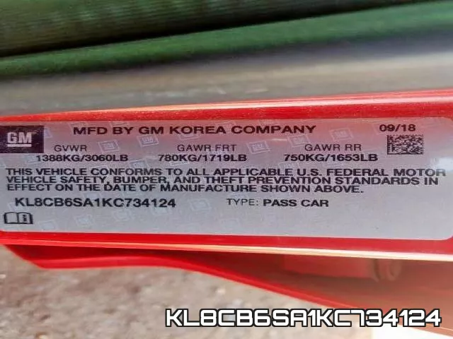 KL8CB6SA1KC734124 фото 2