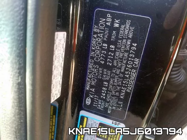 KNAE15LA5J6013794 фото 2