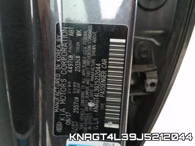 KNAGT4L39J5212044 фото 2