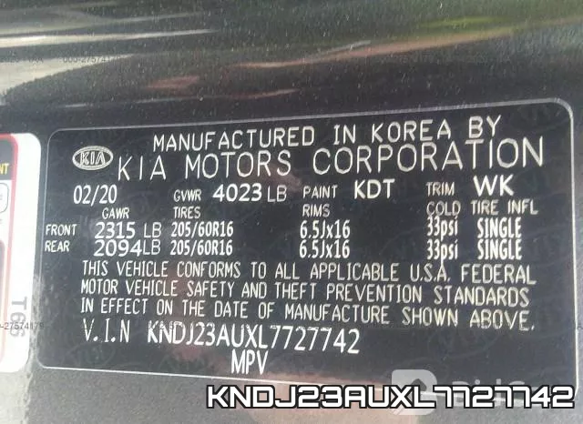 KNDJ23AUXL7727742 фото 10