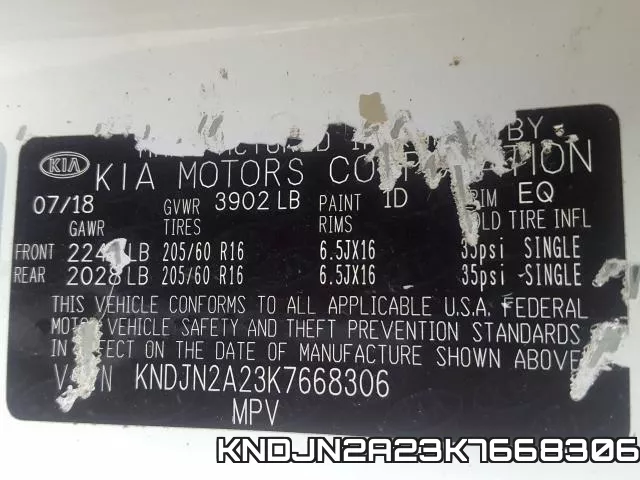 KNDJN2A23K7668306 фото 2
