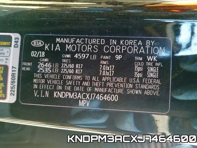 KNDPM3ACXJ7464600 фото 2