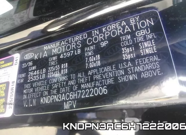 KNDPN3AC6H7222006 фото 10