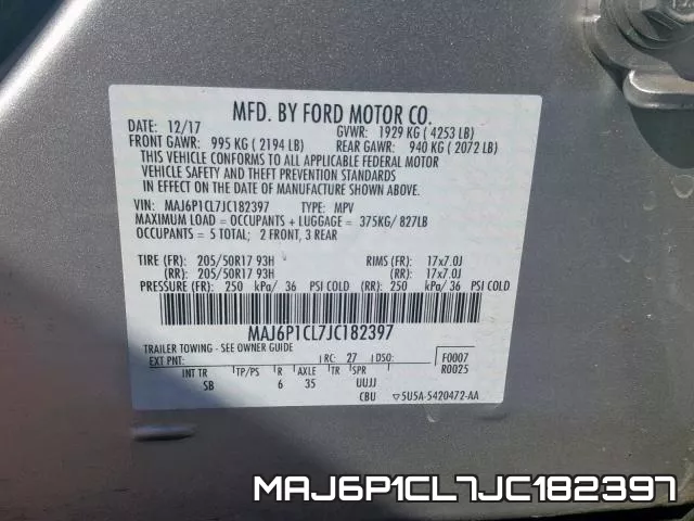 MAJ6P1CL7JC182397 фото 2