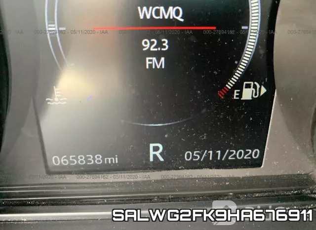 SALWG2FK9HA676911 фото 8