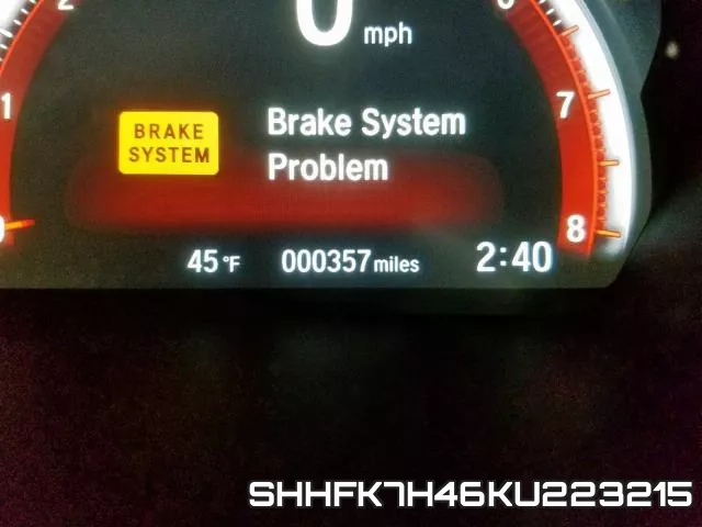 SHHFK7H46KU223215 фото 9