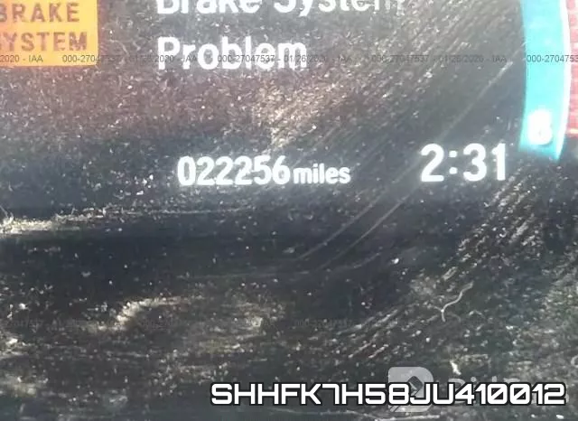 SHHFK7H58JU410012 фото 8