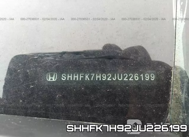 SHHFK7H92JU226199 фото 10
